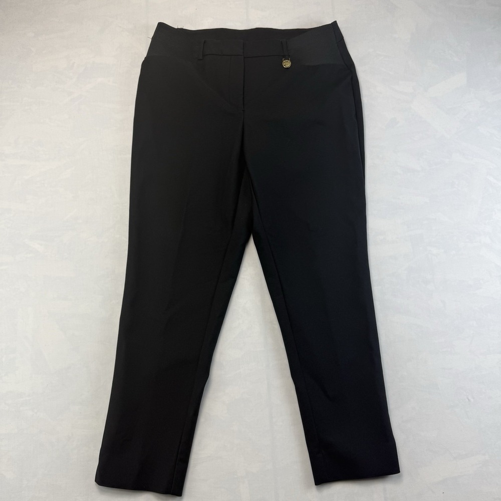 Anne Klein Black Dress Pants Women's Size 10 Straight Leg Career